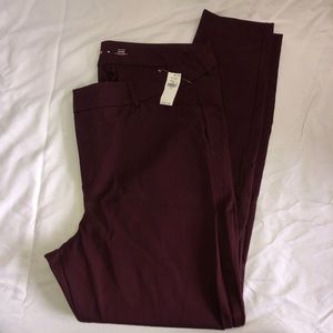 NWT Old Navy Maroon Pixie Pants 18